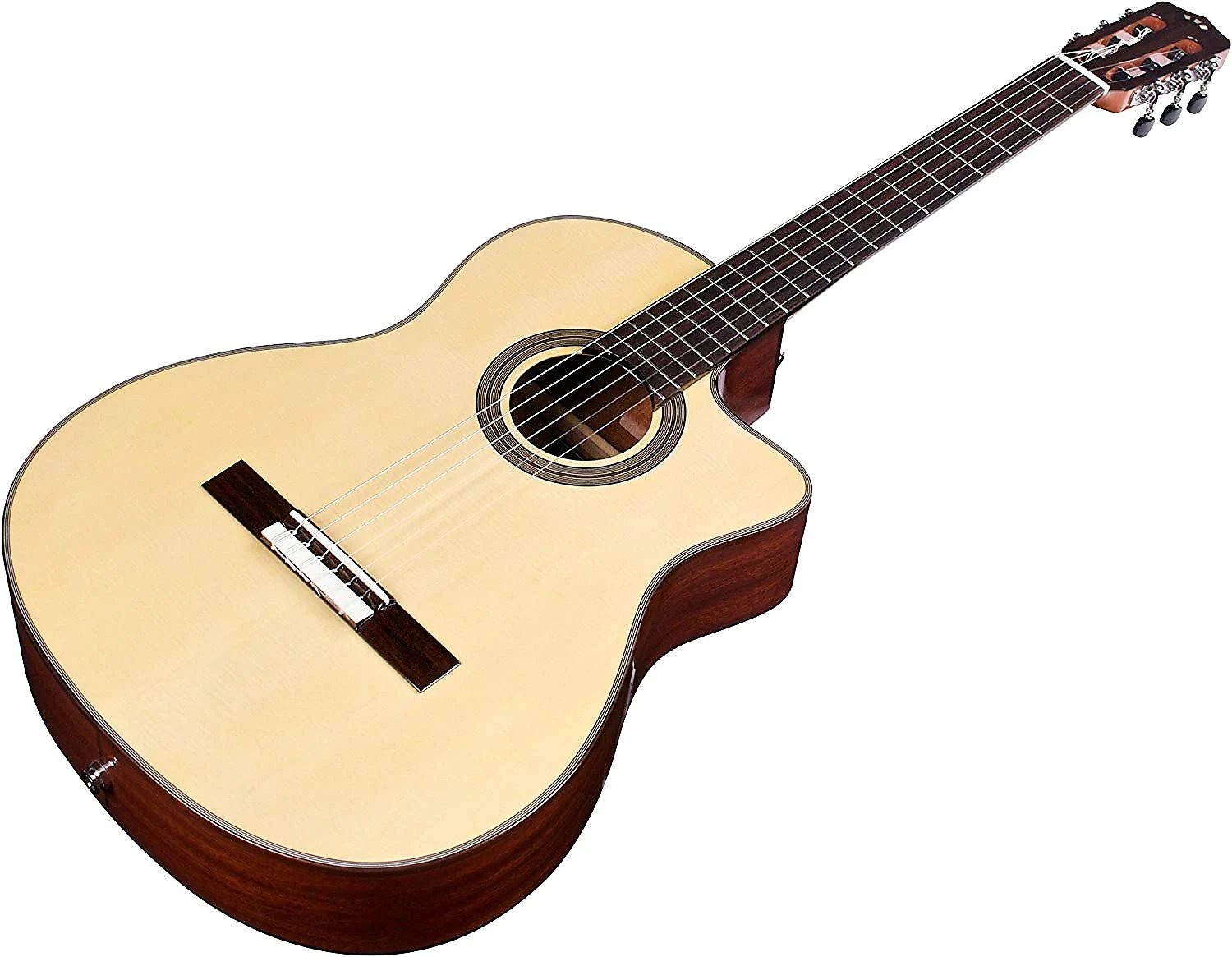 Cordoba Fusion 12 Natural SP Crossover Cutaway Acoustic-Electric Nylon String Guitar, Fusion Series