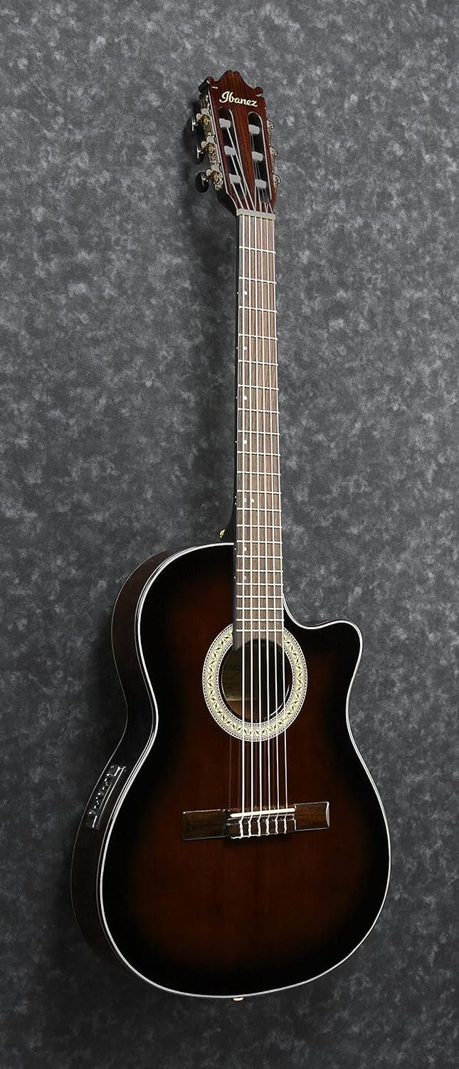 Ibanez 6 String Classical Guitar, Right, Dark Violin Sunburst (GA35TCEDVS)