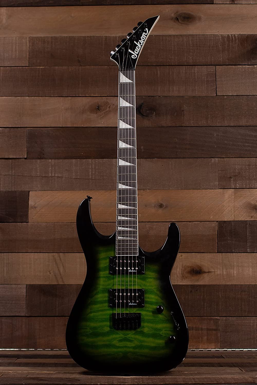 Jackson JS Series Dinky Arch Top JS32Q DKA HT 6-String Electric Guitar with Amaranth Fingerboard (Right-Handed, Transparent Green Burst)
