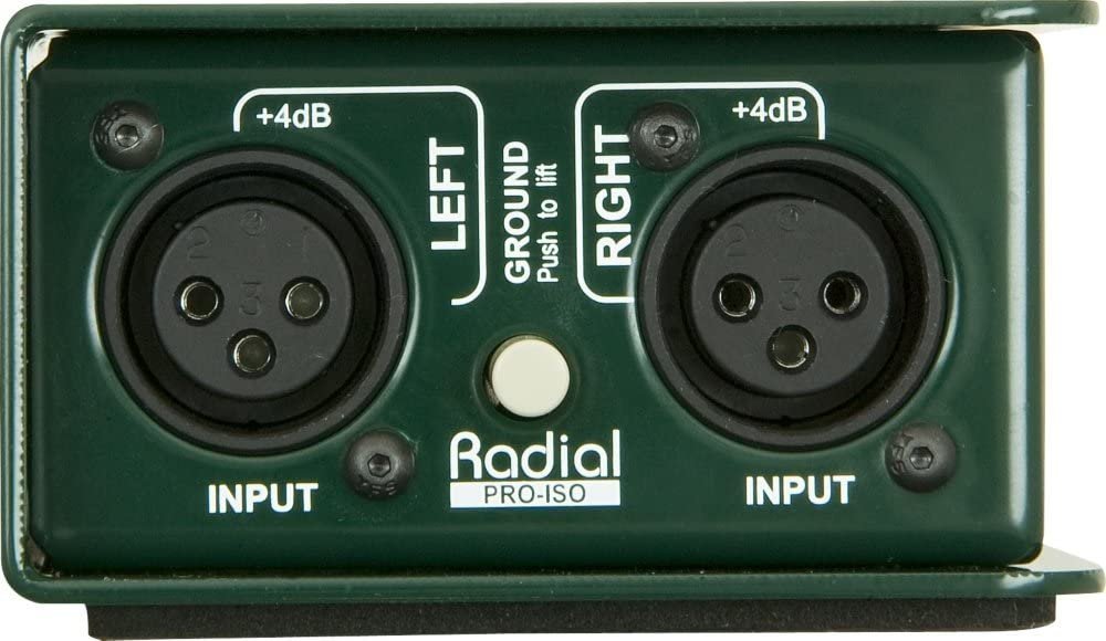 Radial Engineering PRO ISO Stereo Line Isolator +4dB to -10dB with Radial Transformer