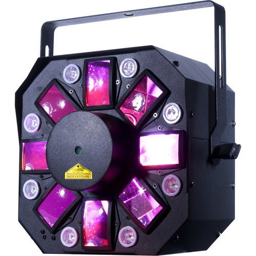 American DJ Stinger II - 3 FX-In-1 - Moonflower, Strobe, and Laser Effect with UV