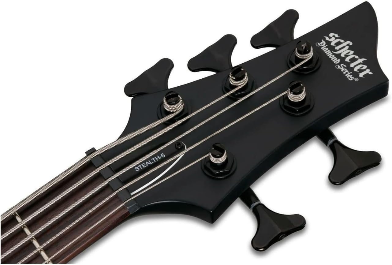 Schecter Stiletto Stealth - Satin Black, 5-String