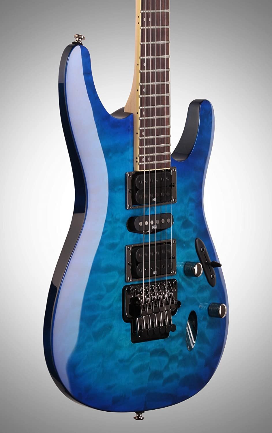 Ibanez S670QM S Series Electric Guitar Sapphire Blue