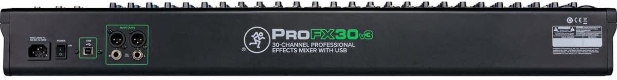Mackie ProFX30v3 30-Channel Professional Analog Mixer with USB, Onyx Mic Preamps and GigFX Effects Engine