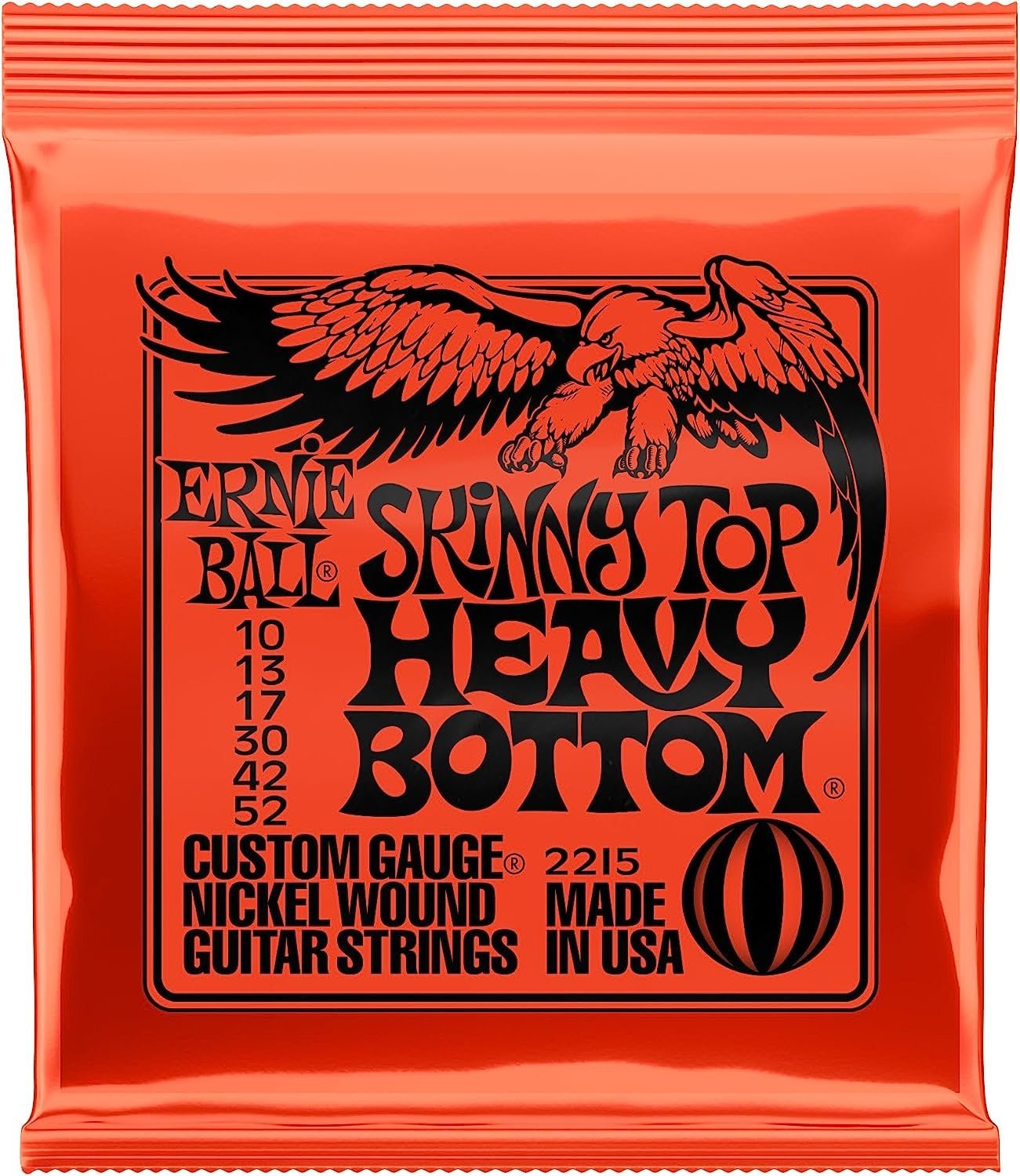 Ernie Ball Skinny Top Heavy Bottom Slinky Nickel Wound Electric Guitar Strings - 10-52 Gauge