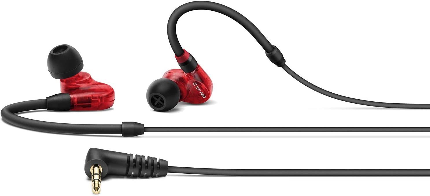 Sennheiser Professional IE 100 PRO Dynamic In-Ear Monitoring Headphones, Red