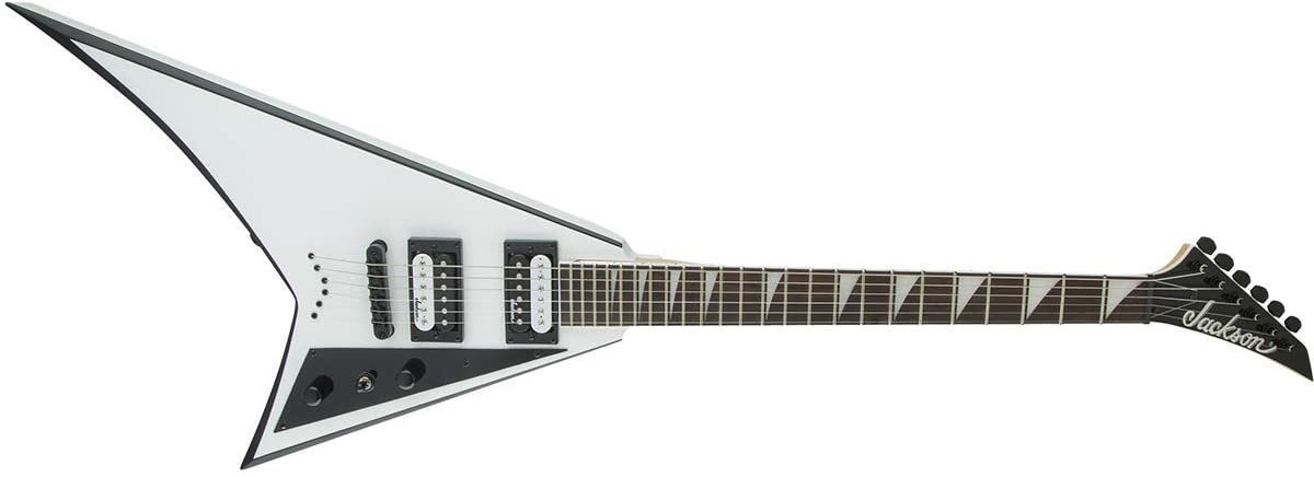 Jackson JS32T Rhoads Electric Guitar (White with Black Bevels)