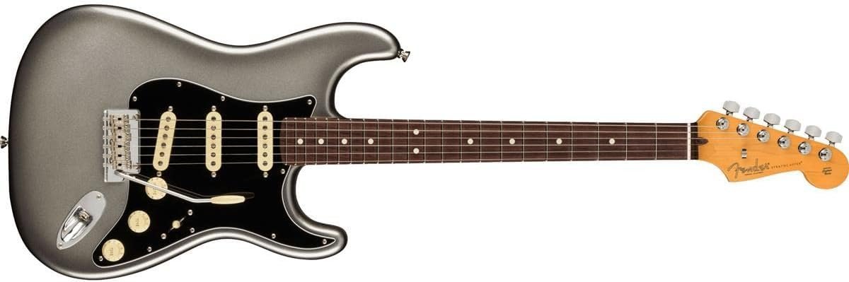 Fender 6 String Solid-Body Electric Guitar, Right, Mercury (0113900755)