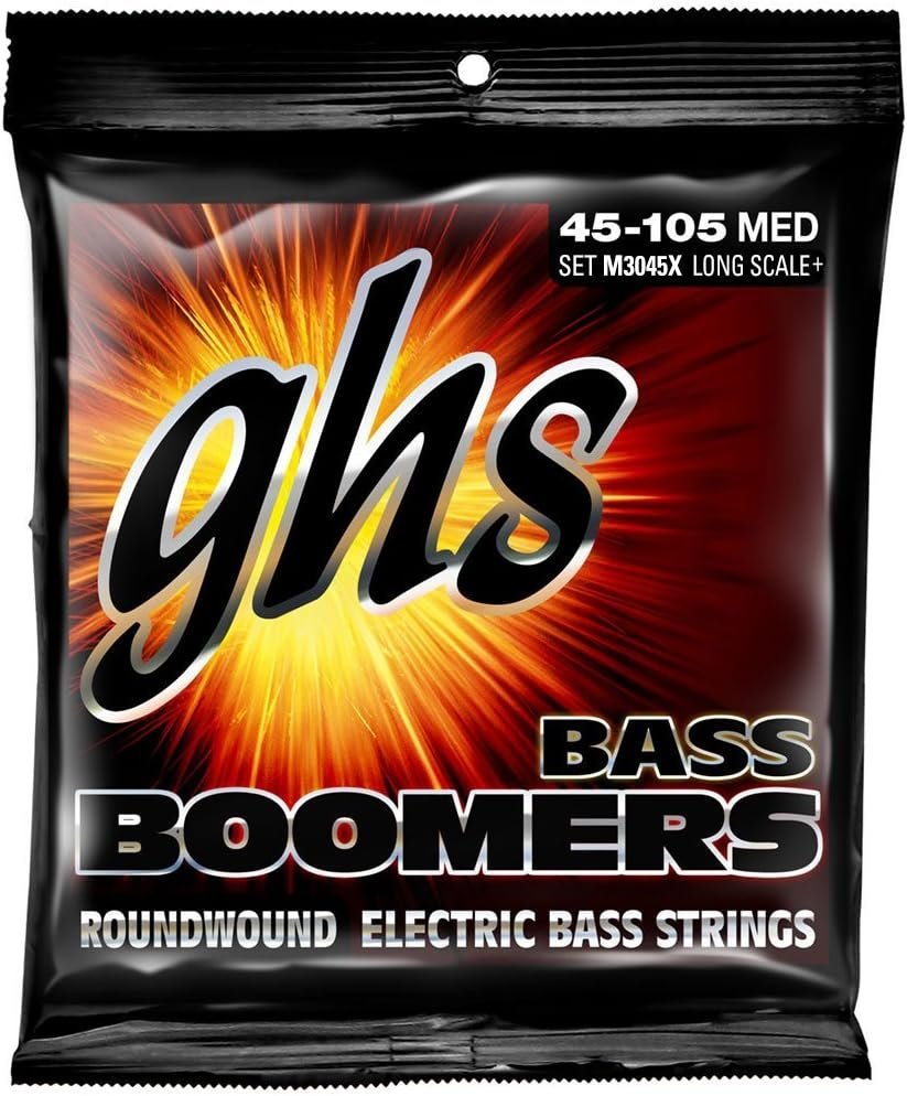 GHS Strings BASS BOOMERS M3045X Long Scale Plus, Medium Set, 45-105