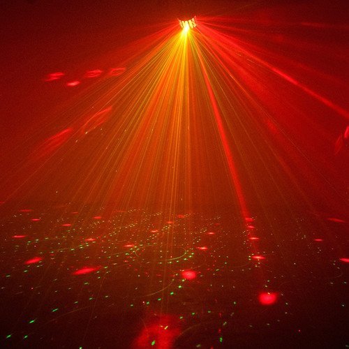 American DJ StarTec Series Mini Dekker LZR - 2-FX-In-1 RGBW LED and Laser Party Light