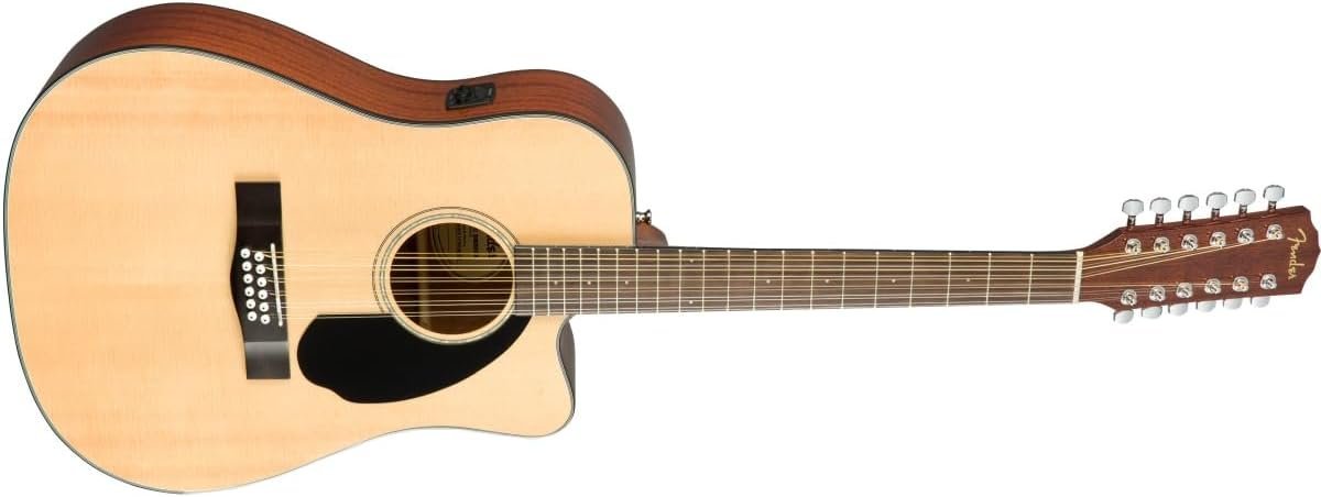 FENDER CD-60SCE DREADNOUGHT 12 STRING ACOUSTIC ELECTRIC GUITAR, WALNUT FINGERBOARD, NA