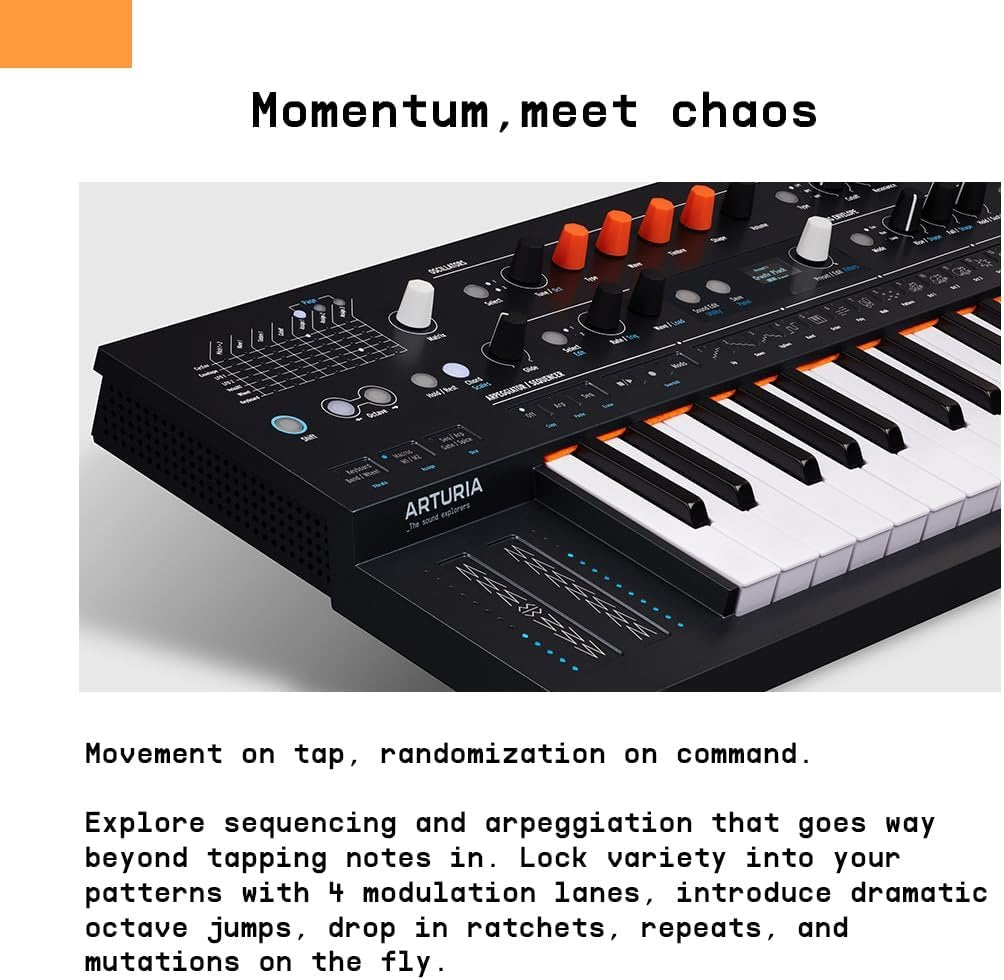 Arturia MiniFreak 37 Key Polyphonic 6-Voice Hybrid Synthesizer Keyboard