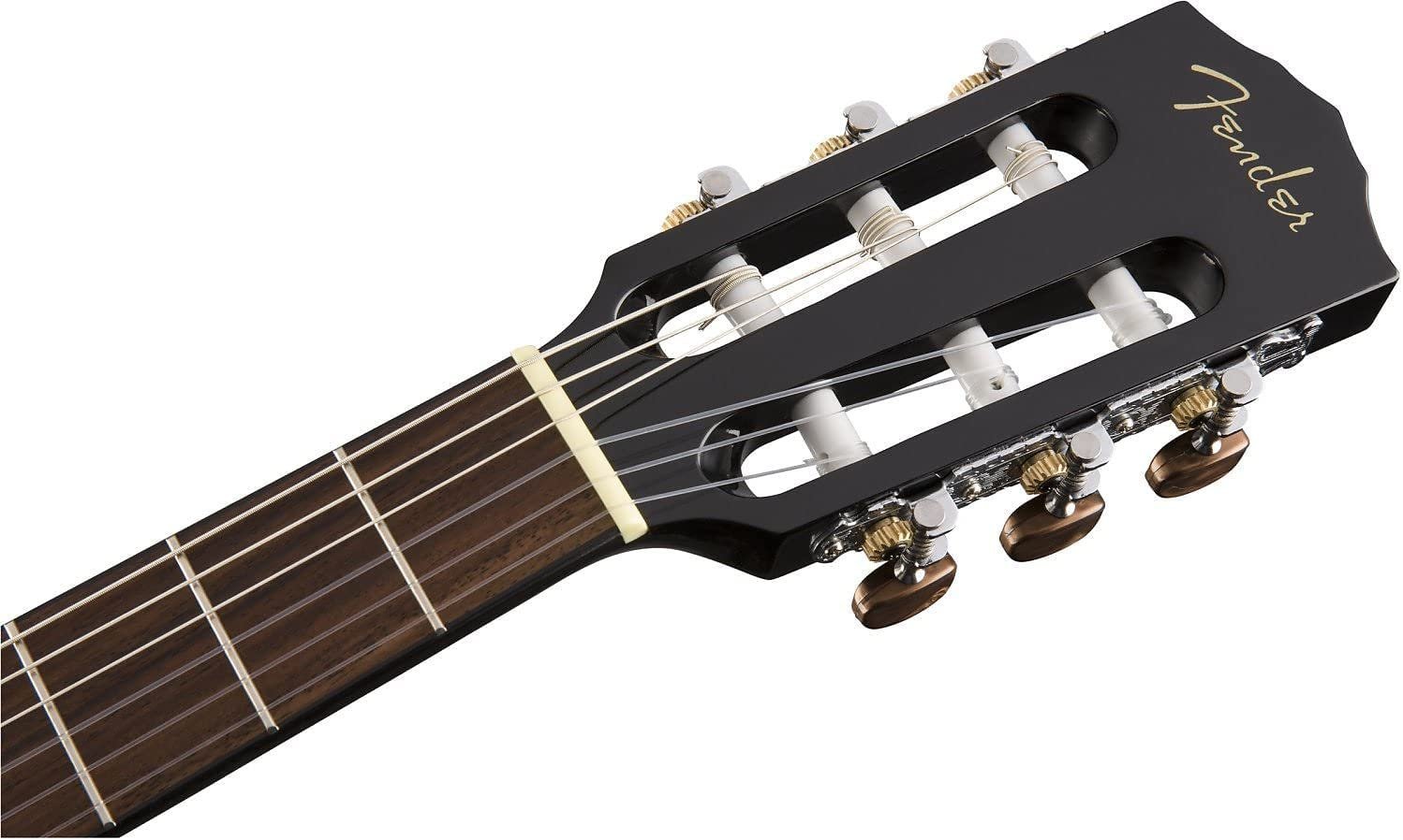 Fender CN-60S Nylon Acoustic Guitar, Walnut Fingerboard, Black