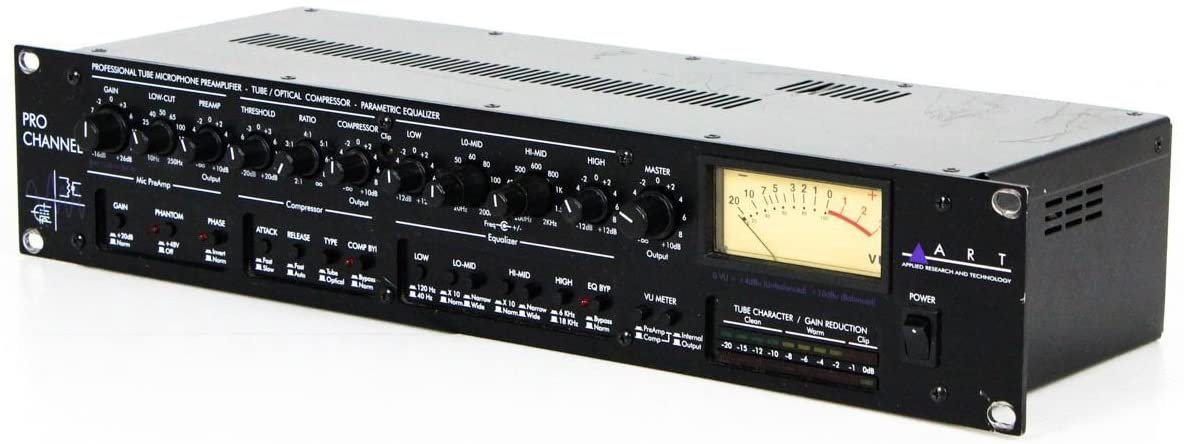 ART Pro Channel II Microphone Preamp/Compressor/EQ Professional Tube Based Selectable VU Metering