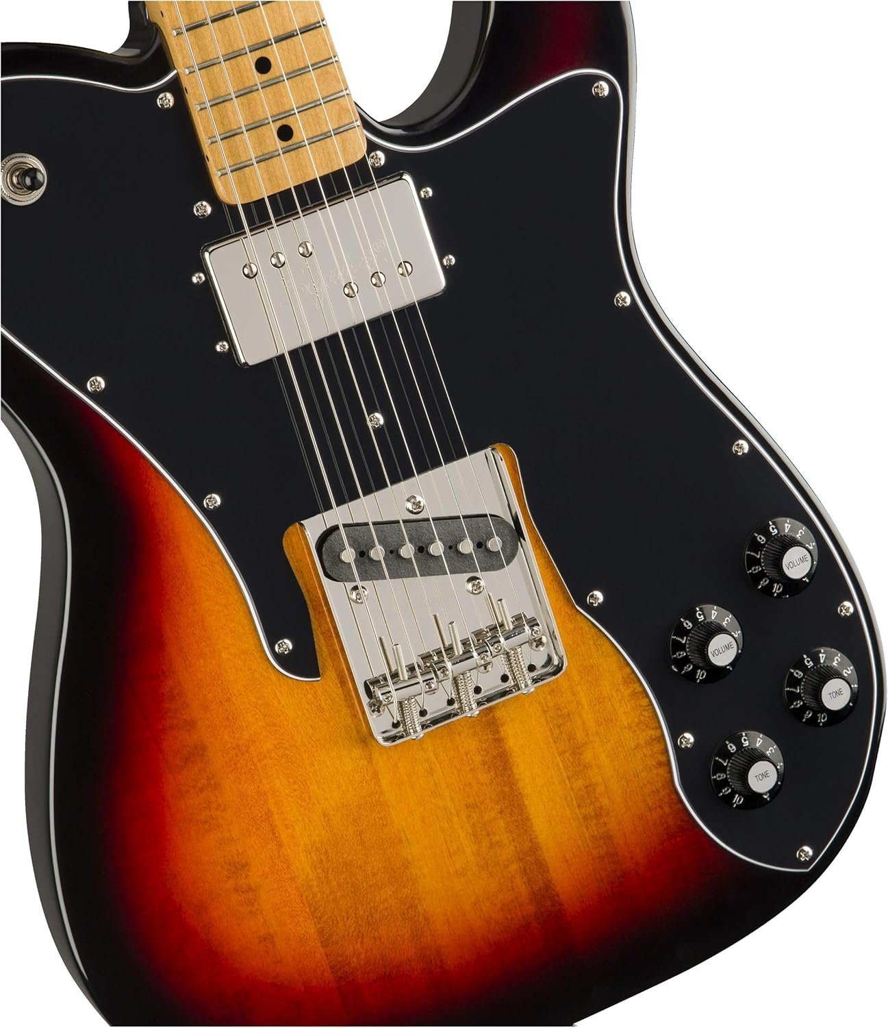 Squier Classic Vibe 70s Custom Telecaster Electric Guitar, with 2-Year Warranty, 3-Color Sunburst, Maple Fingerboard