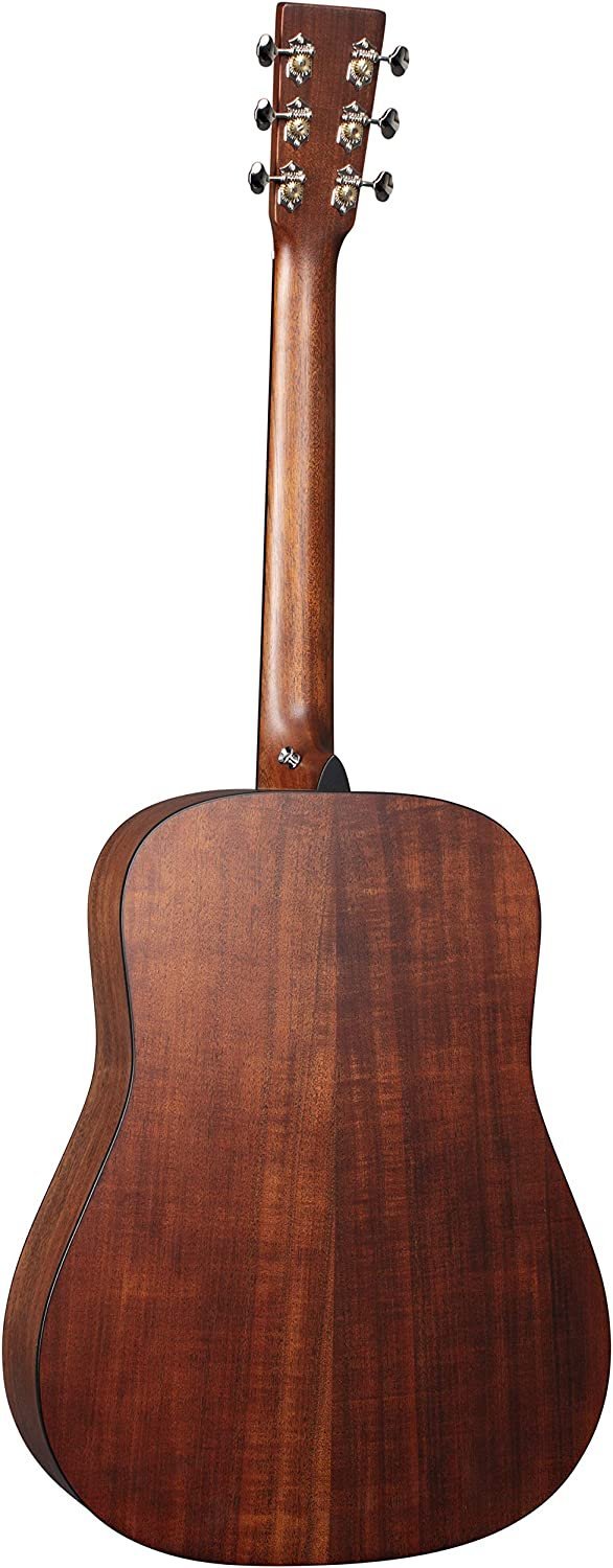 Martin Guitar D-16E Mahogany with Gig Bag, Acoustic-Electric Guitar, Mahogany and Sitka Spruce Construction, Gloss-Top Finish, D-14 Fret, and Low Oval Neck Shape