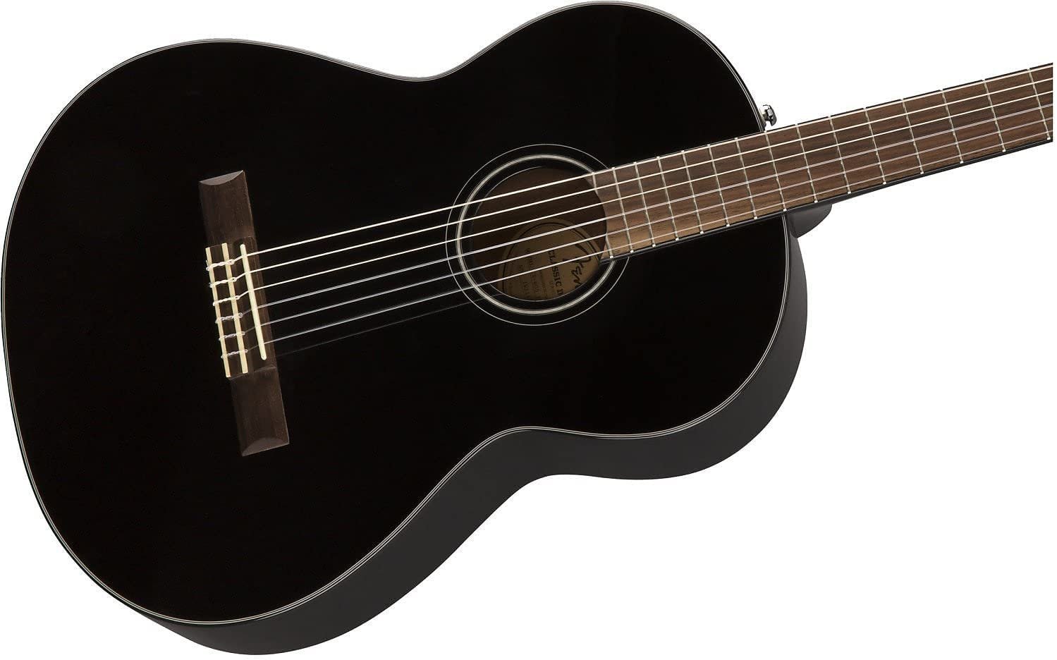 Fender CN-60S Nylon Acoustic Guitar, Walnut Fingerboard, Black