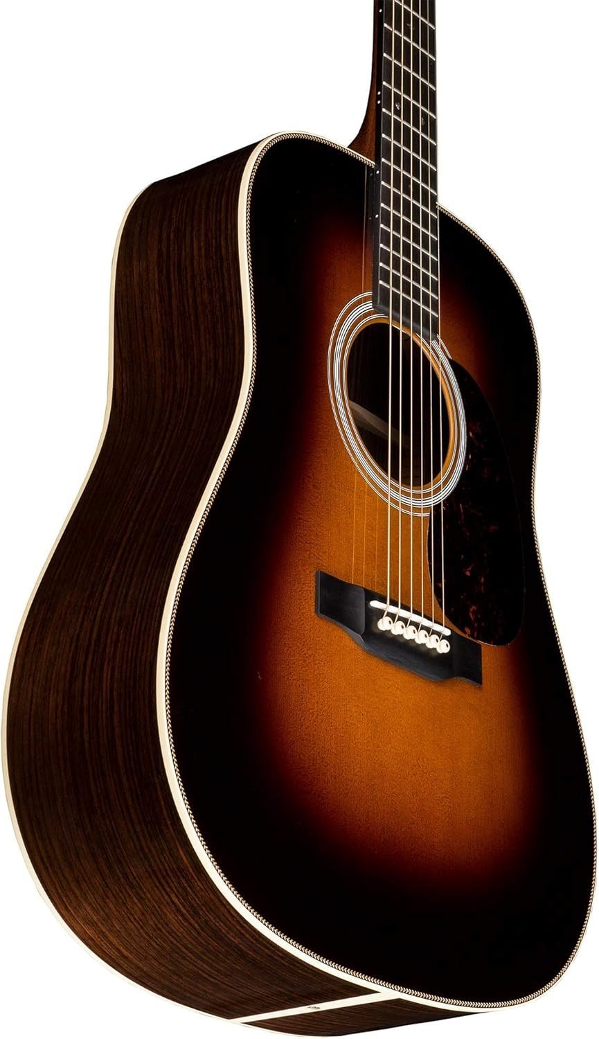 Martin Guitar Standard Series Acoustic Guitars, Hand-Built Martin Guitars with Authentic Wood HD-28 Sunburst