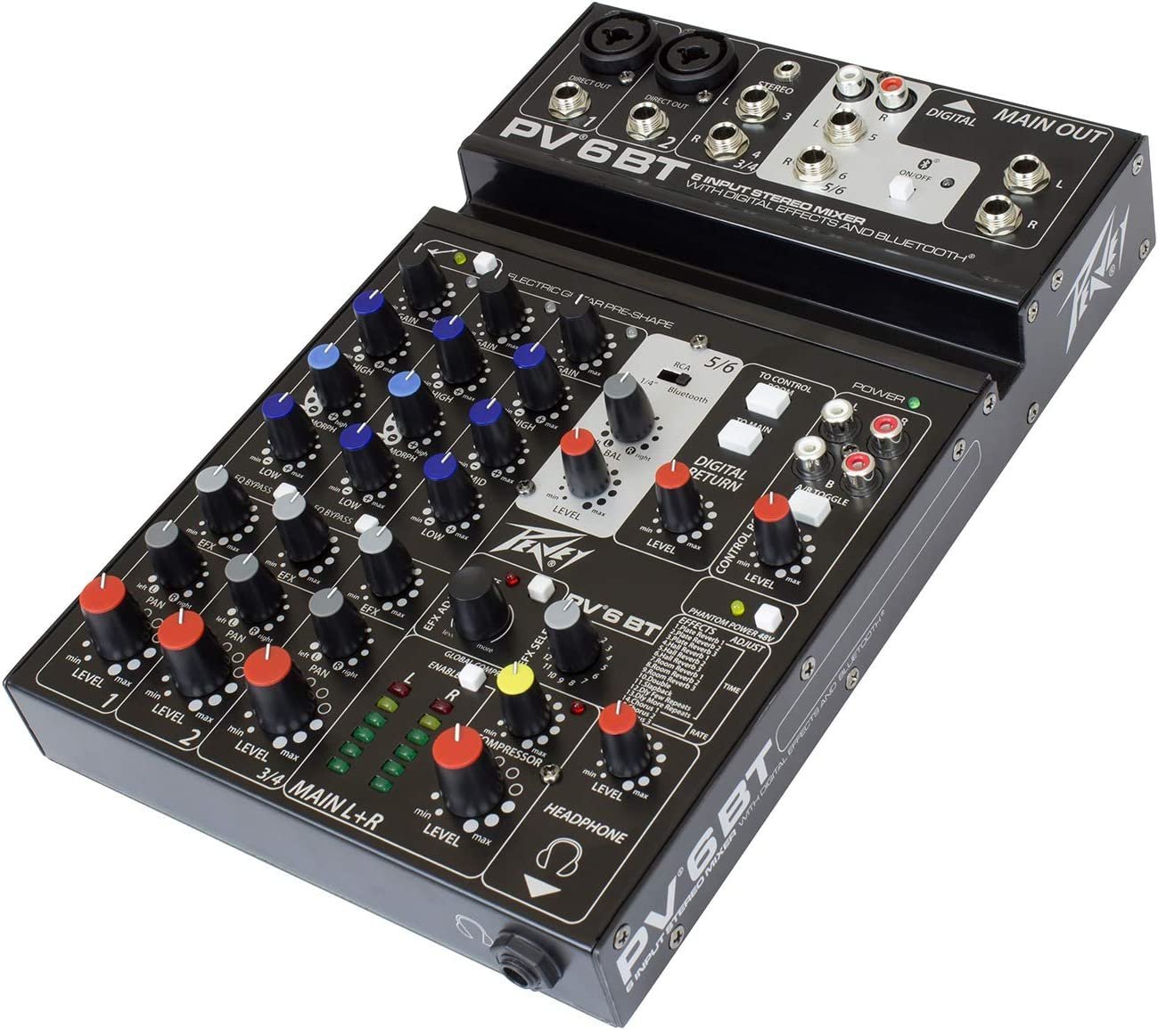 Peavey PV 6 Mixer with Bluetooth