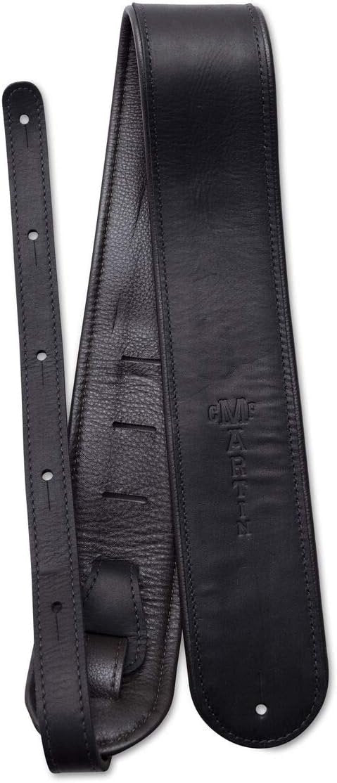 Martin Glove Leather Guitar Strap Black