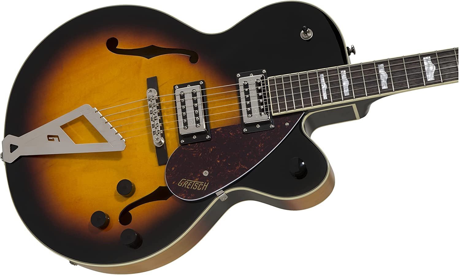 Gretsch Streamliner Hollow Body Aged Brooklyn Burst w/V-Stoptail & Broad'Tron Pickups