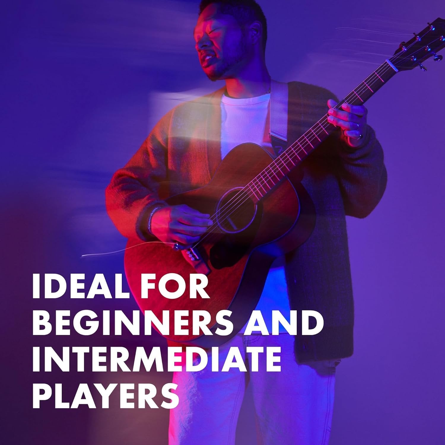 Fender Acoustic Guitar, CD-60S, with 2-Year Warranty, Dreadnought Classic Design with Rounded Walnut Fingerboard, Glossed Finish, All-Mahogany Construction