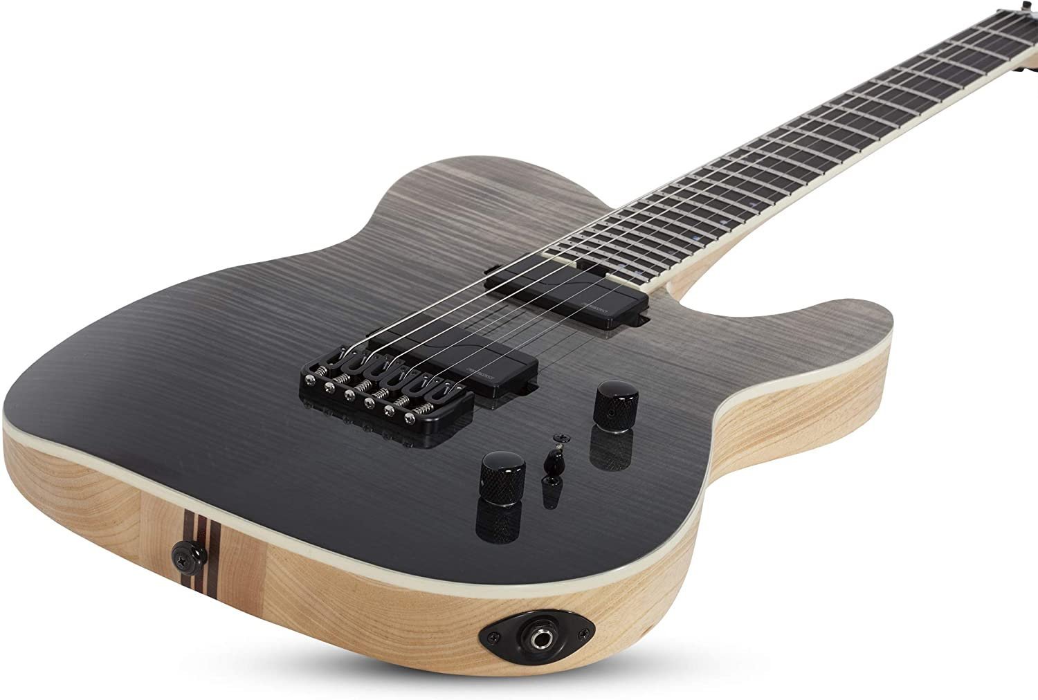 Schecter PT SLS Elite Electric Guitar, Ebony Fretboard, Black Fade Burst