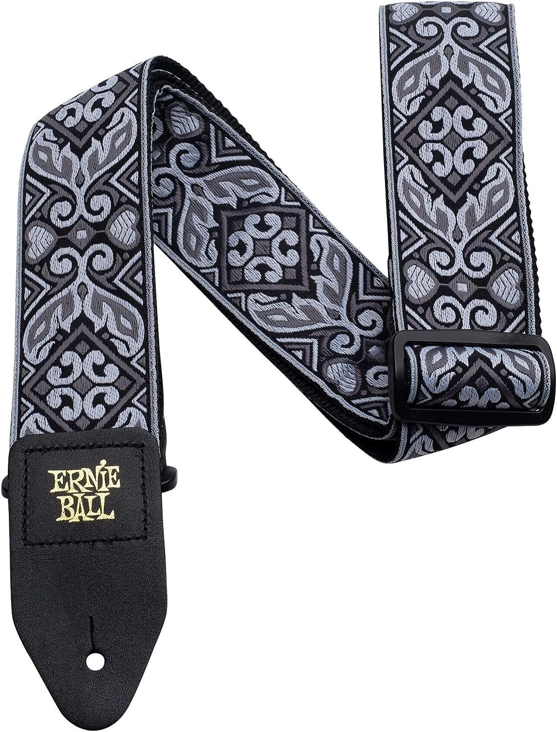 Ernie Ball Jacquard Guitar Strap, Tribal Silver (P04166)