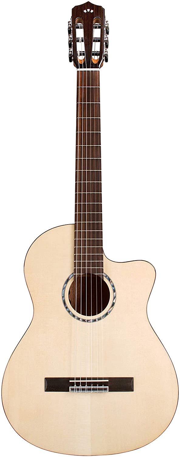 Cordoba Fusion 5 Acoustic-Electric Cutaway Nylon String Guitar, Natural, Fusion Series