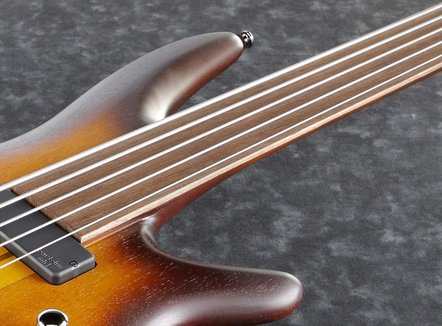 Ibanez SRF705 Portamento 5-String Fretless Electric Bass Flat Brown Burst Rosewood Fretboard