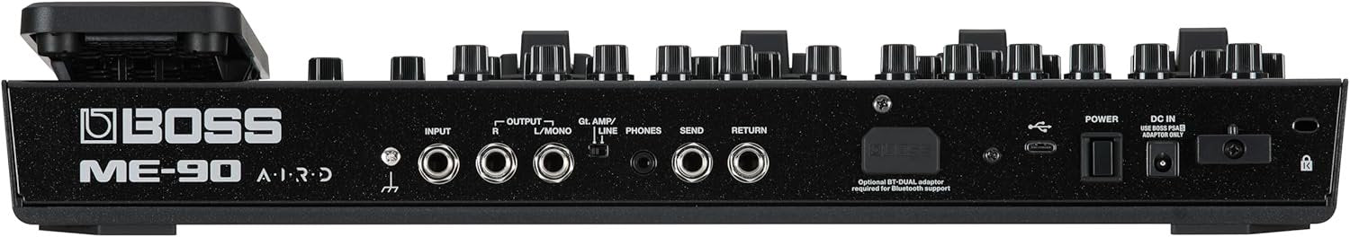 BOSS ME-90 Guitar Multi-Effects | All-In-One Guitar Processor | 11 Onboard AIRD Amp Models | 60 Effects derived from the GT-1000 | 8 Multi-Function Footswitches & Redesigned Expression Pedal