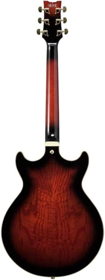 Ibanez AM Artstar 6 String Electric Guitar (Right Hand, Dark Brown Sunburst) with Hardshell Case