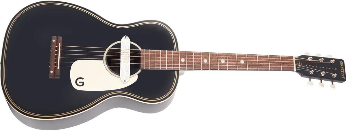 Gretsch G9520E Gin Rickey Acoustic Electric Guitar, Smokestack Black, with Soundhole Pickup
