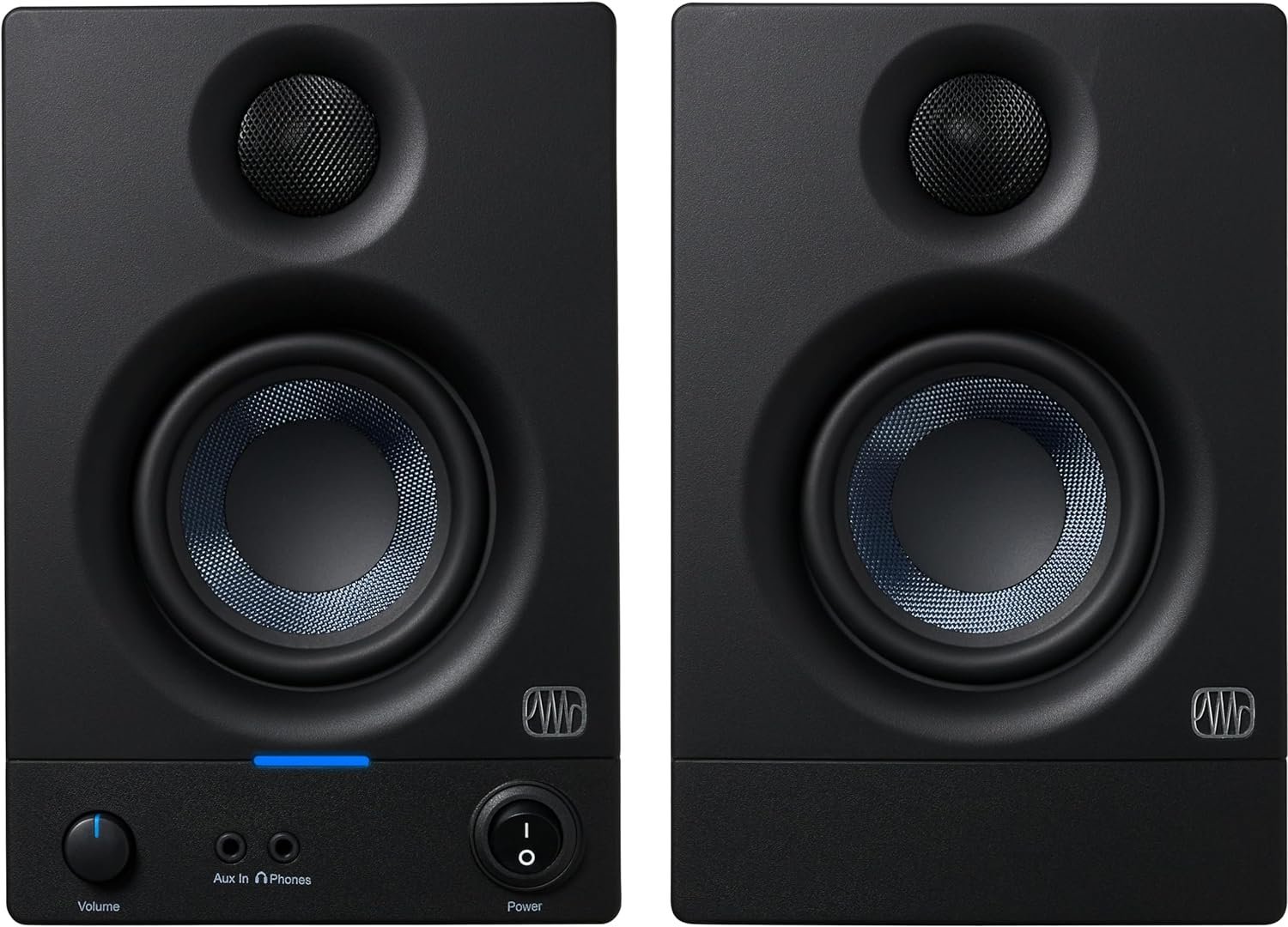 PreSonus Eris 3.5 Gen 2 — 3.5-inch Powered Desktop Speakers for Multimedia, Gaming, Studio-Quality Music Production, 50W Power