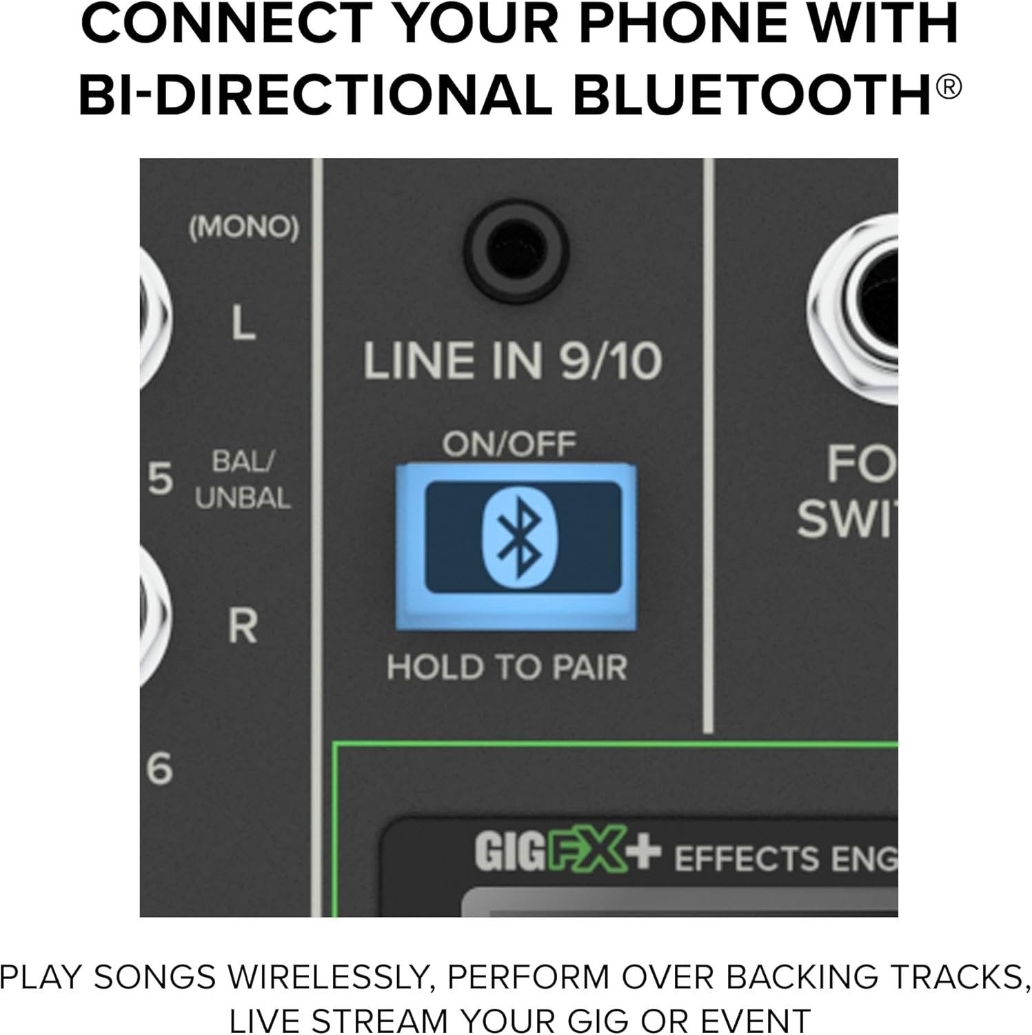 Mackie ProFX10 Go Battery-powered 10-channel Mixer with USB and Enhanced Effects