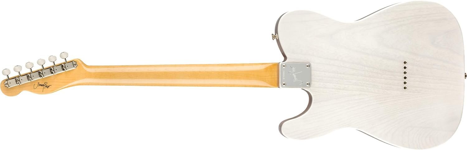Fender Jimmy Page Mirror Telecaster Electric Guitar, White Blonde, Rosewood Fingerboard