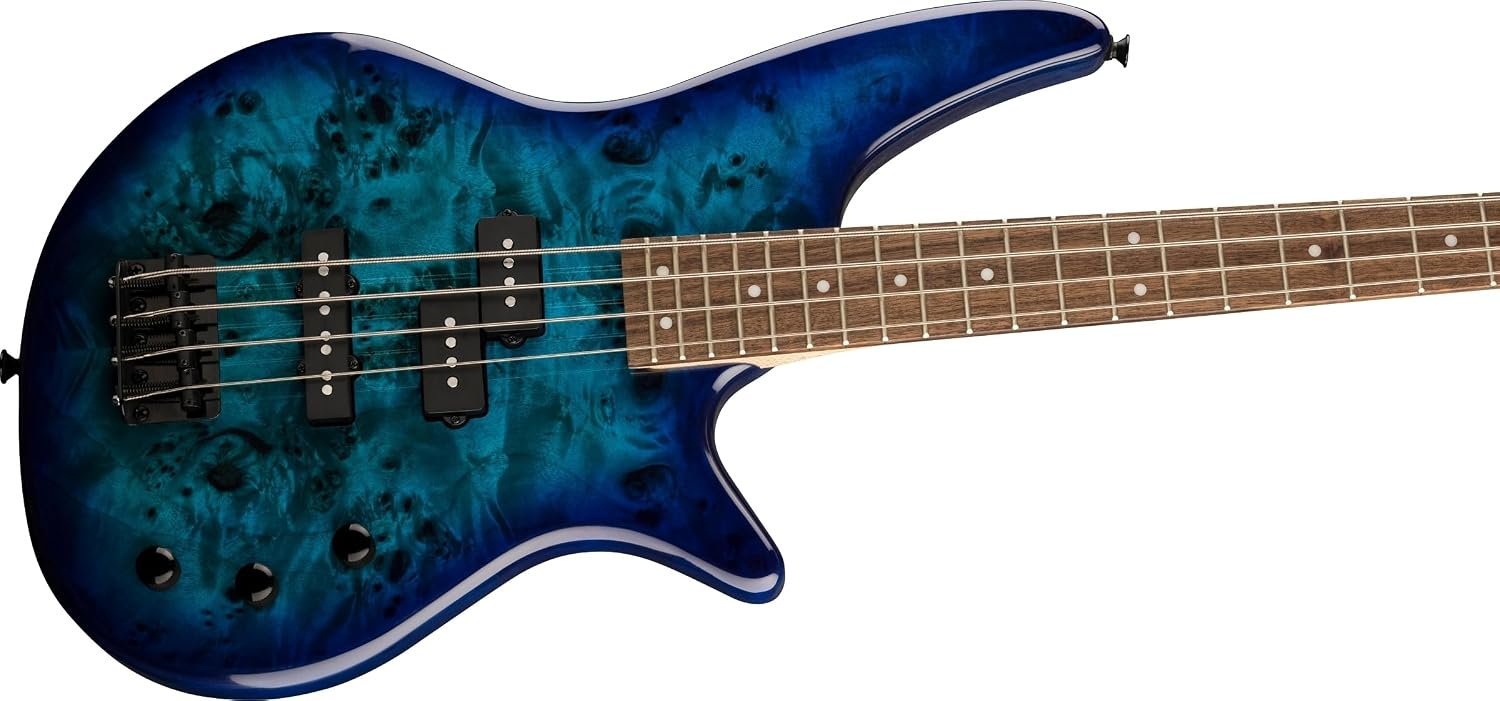 Jackson JS Series Spectra Bass JS2P, Blue Burst, Laurel Fingerboard
