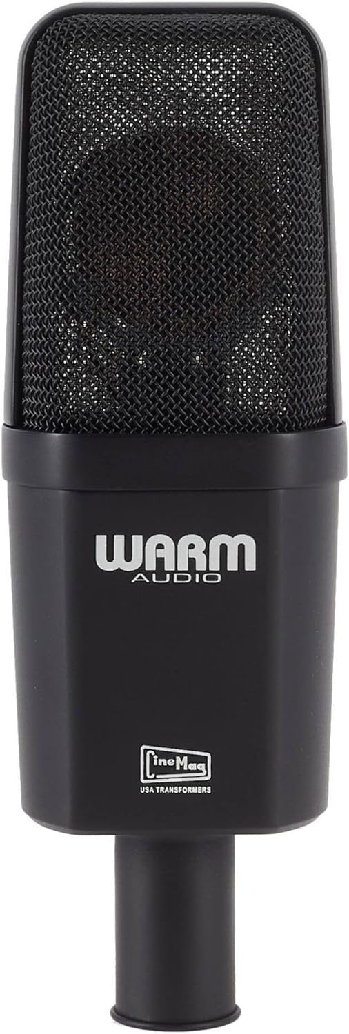 Warm Audio WA-14 Large Diaphragm Condenser Microphone, Black with silver grille