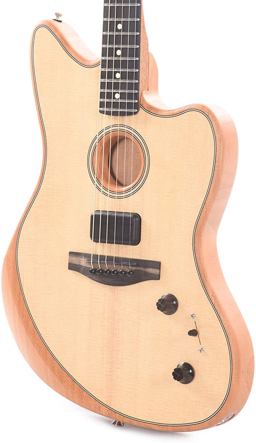 Fender American Acoustasonic Jazzmaster Natural Ebony Fingerboard