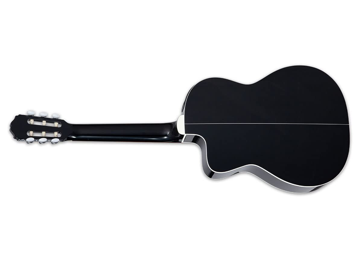 Takamine GC2CE Classical Cutaway Acoustic-Electric Guitar with Solid Spruce Top and Mahogany Body - Black