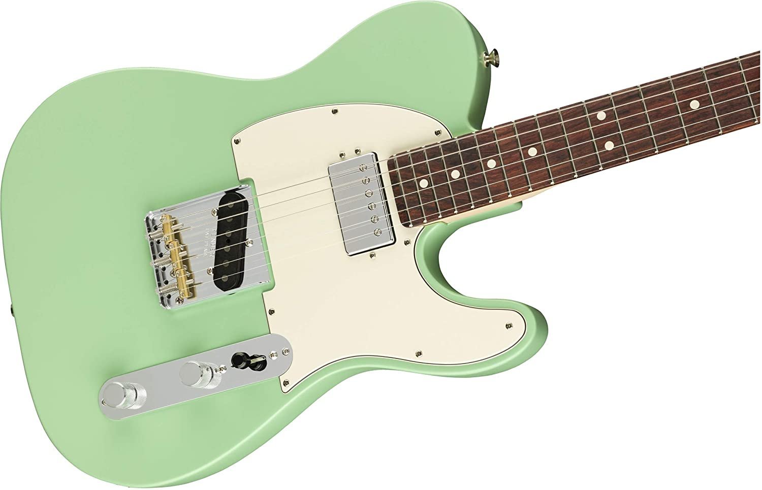 Fender American Performer Telecaster Hum Electric Guitar (Surf Green, Rosewood Fingerboard)