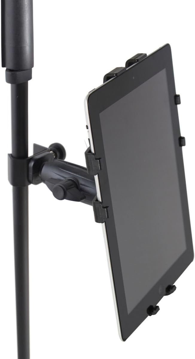Gator Frameworks Adjustable Clamping Tablet Mount; Attach to Most Standard Mic Stands (GFW-UTL-TBLTCLMP)