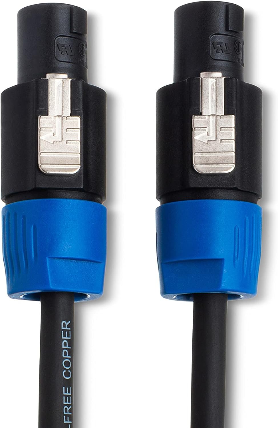 HOSA SKT Pro 14 Gauge Speaker Cables REAN speakOn - (30 Feet) (Black)