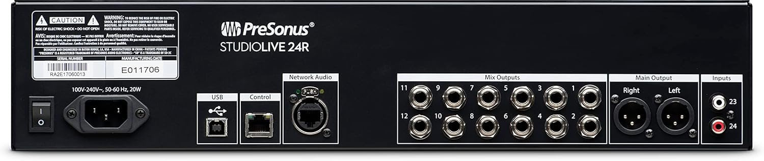 PreSonus StudioLive Series III 24R Digital Rack Mixer with Studio One Pro Software