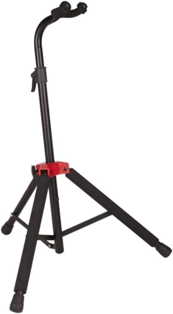 Fender Deluxe Hanging Guitar Stand, Height-Adjustable Neck Yoke, Metal Construction, Can Support Acoustic, Electric, and Bass Guitars, Padded Support