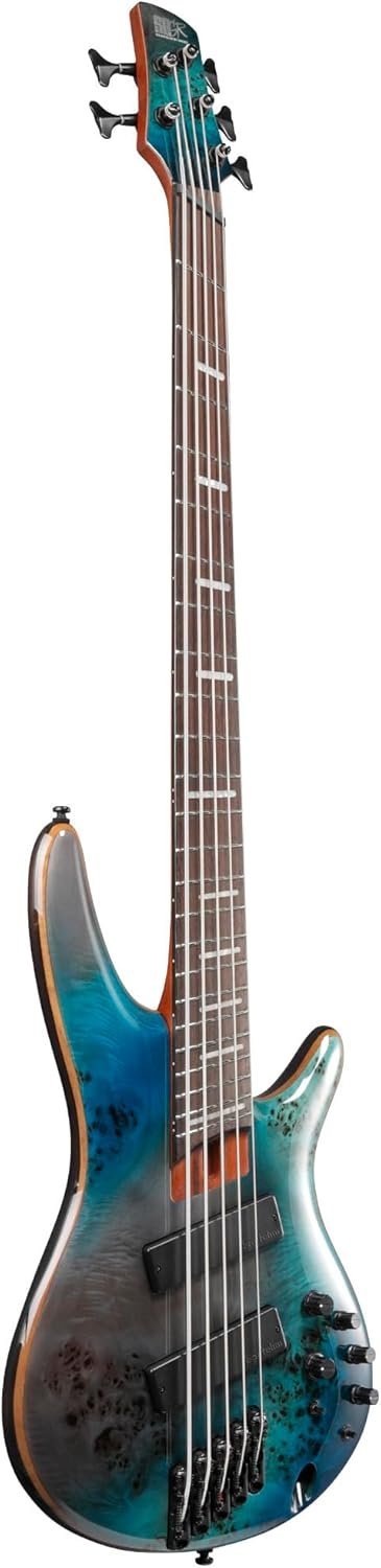 Ibanez Bass Workshop SRMS805 Multi-scale 5-string Bass Guitar - Tropical Seafloor