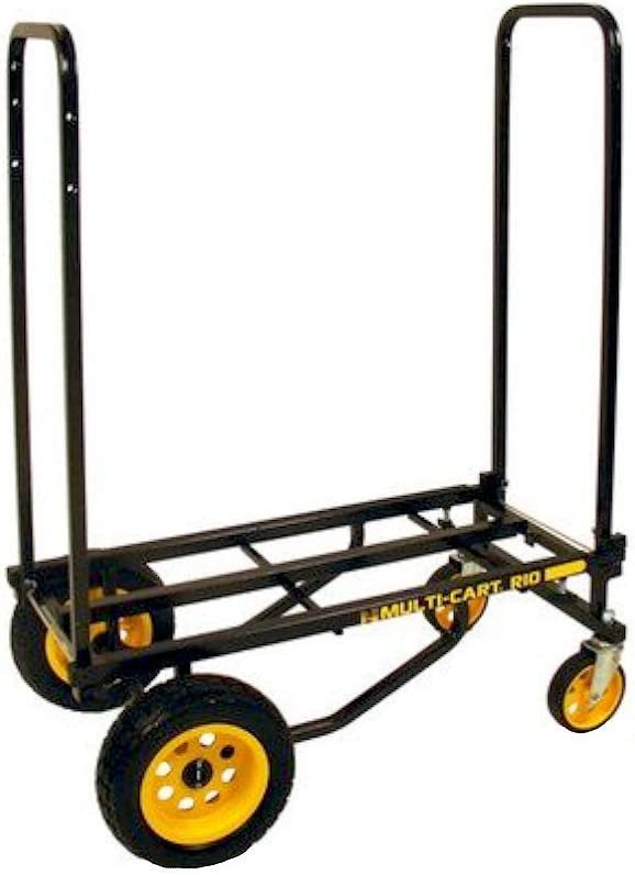 Rock-N-Roller R10RT (Max) 8-in-1 Folding Multi-Cart/Hand Truck/Dolly/Platform Cart/34" to 52" Telescoping Frame/500 lbs. Load Capacity, Black