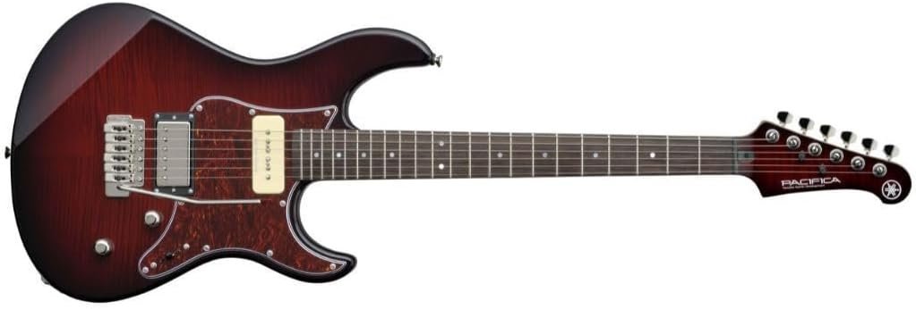 Yamaha Pacifica PAC611VFM DRB Solid-Body Electric Guitar, Dark Red Burst