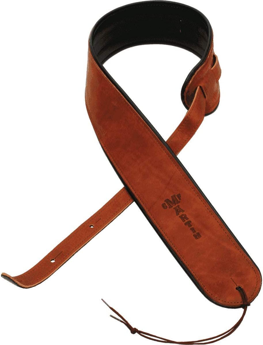 Martin Premium Rolled Leather Guitar Strap Brown