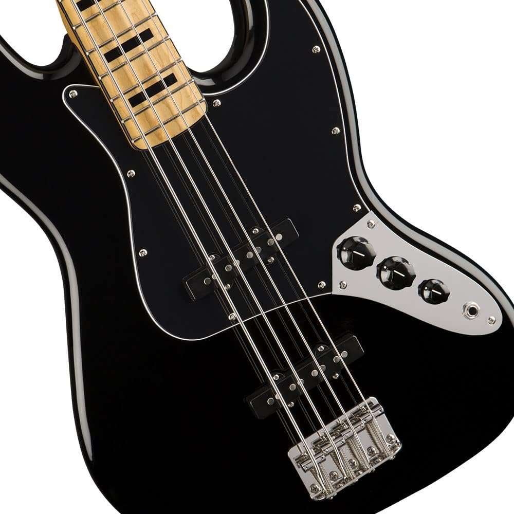 Squier Classic Vibe 70s Jazz Bass, Black, Maple Fingerboard